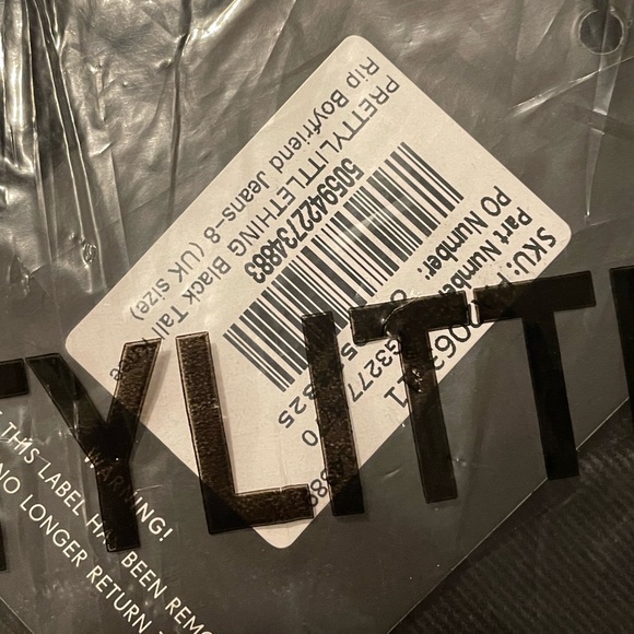 High waisted Black Ripped Jeans - Picture 6 of 6